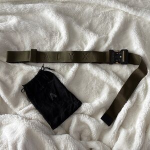 Alyx Olive Belt with Black Buckle